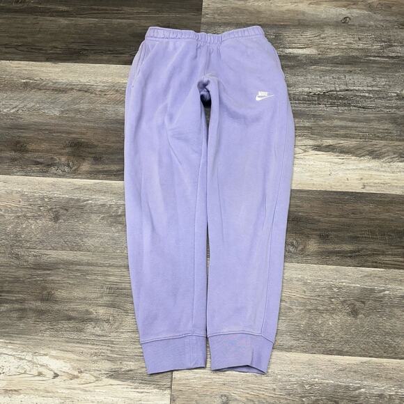 Nike Sportswear Lavender Womens S Club Fleece Jogger Sweat Swoosh‎ Activewear - Picture 1 of 11